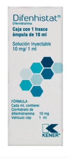 Difenhistat 10Mg/Ml 10Ml Con 1 Ampulas (Difenhidramina) - WeCare Pharma