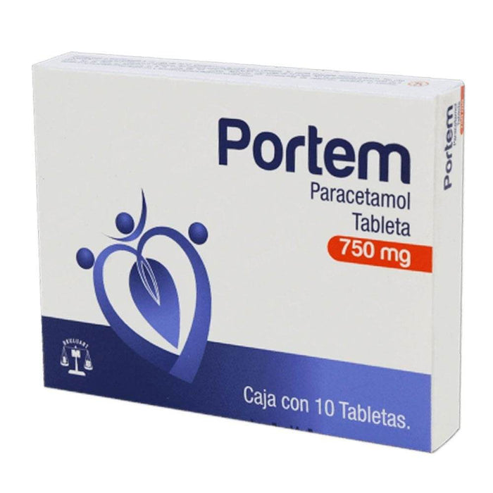 Portem 750Mg Con 10 Tabletas (Paracetamol) - WeCare Pharma
