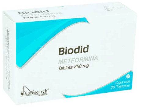 Biodid (Metformina)Tab 850Mg C30 - WeCare Pharma