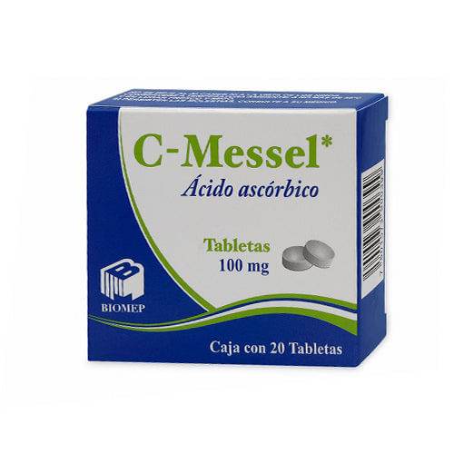 C-Messel 100Mg Con 20 Tabletas (Acido Ascorbico) - WeCare Pharma