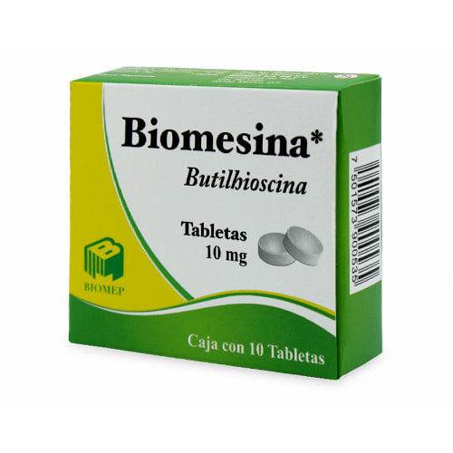 Biomesina 10Mg Con 10 Tabletas (Butilhioscina) - WeCare Pharma