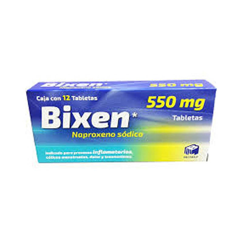 Bixen 550Mg Con 12 Tabletas (Naproxeno Sodico) - WeCare Pharma