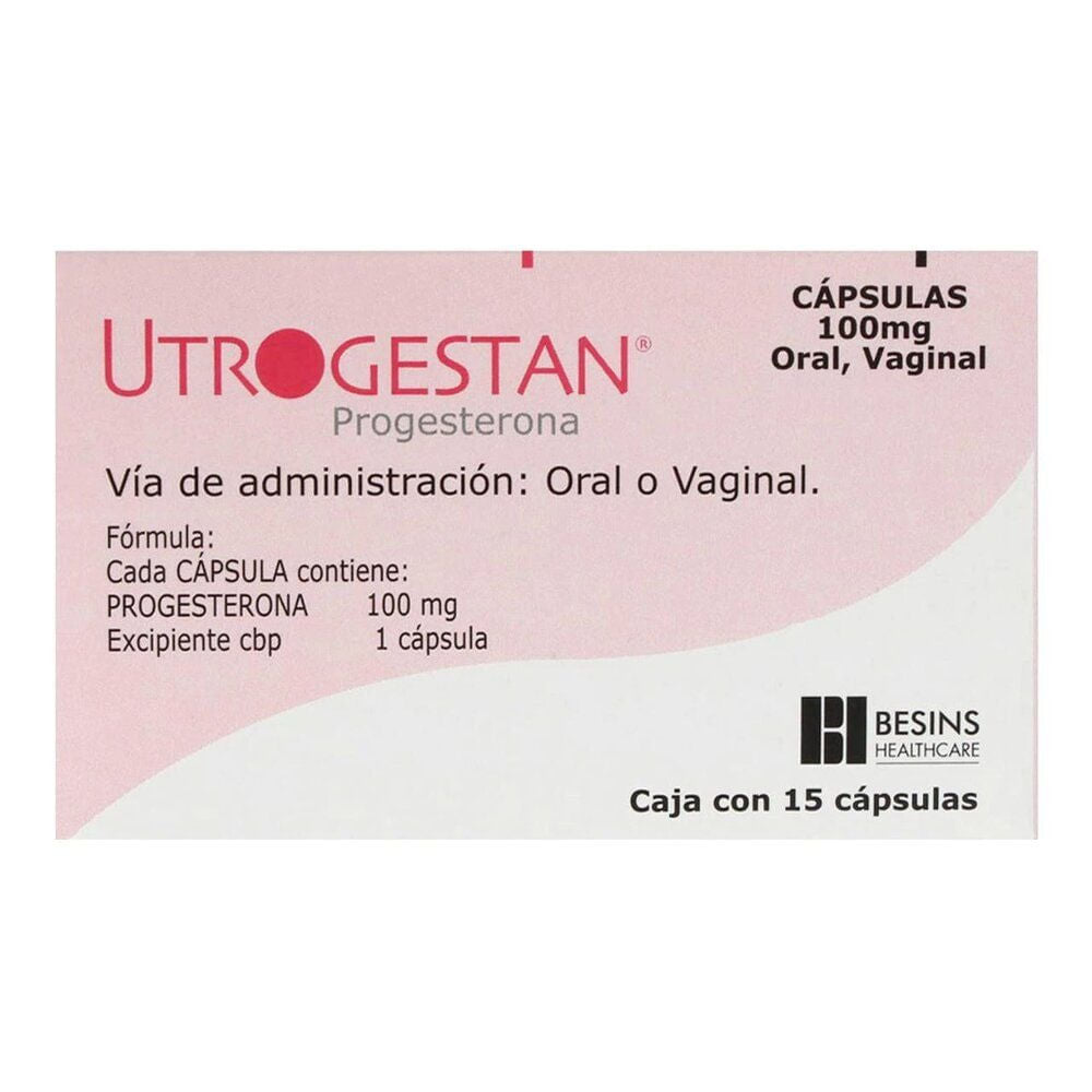 Utrogestan 100Mg Con 15 Capsulas (Progesterona)