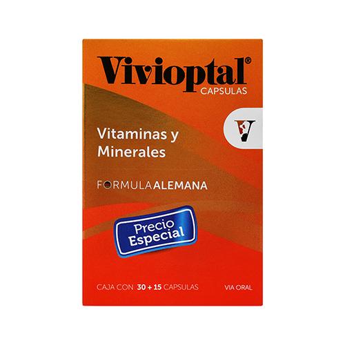 Vivioptal Con 30+15 Capsulas (Vitaminas Y Minerales)