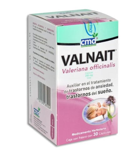 Valnait 250Mg Con 30 Capsulas (Valeriana Officinlis)