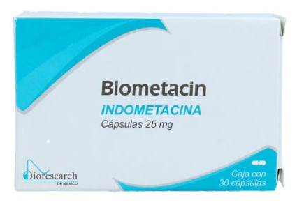 Biometacin 25Mg Con 30 Capsulas (Indometacina) - WeCare Pharma