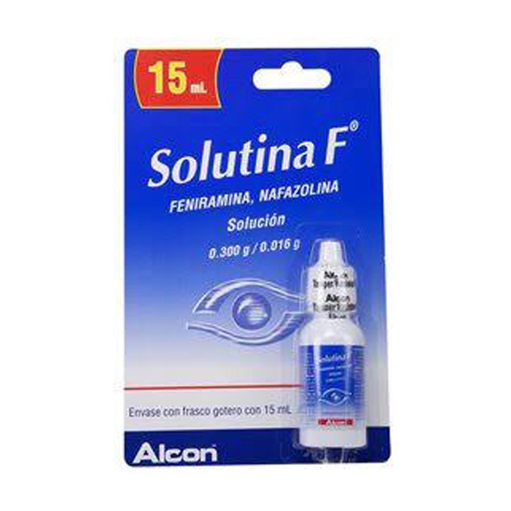 Solutina F Gotas 0.3G/0.016G 15Ml (Feniramina/Nafazolina)