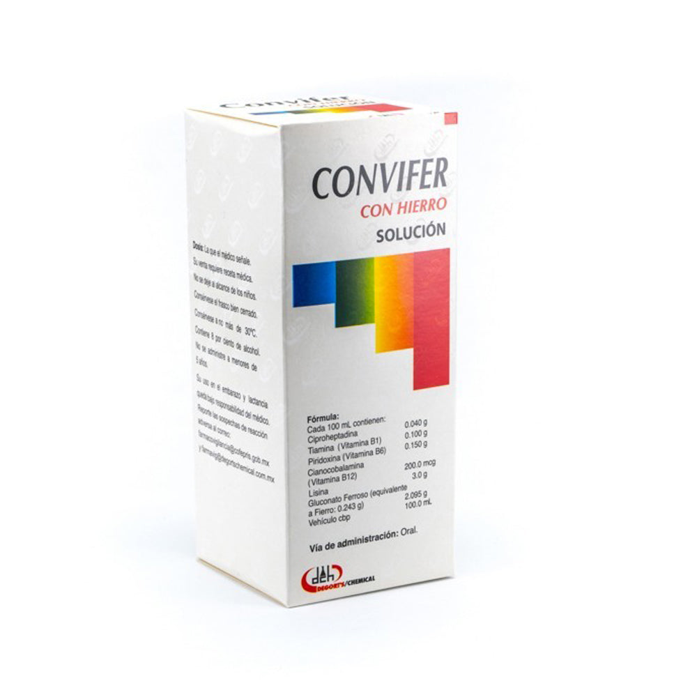 Convifer Con Hierro Solución 220Ml (Vitaminas/Hierro/Lisina)