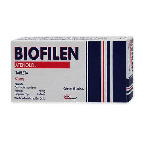 Biofilen (Atenolol) 50Mg Tabletas Con 28 - WeCare Pharma