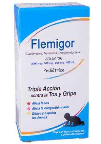Flemigor Solución 60Ml (Guaifenesina/Fenilefrina/Dextrometorfano) - WeCare Pharma