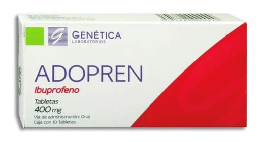 Adopren 400Mg Con 10 Tabletas (Ibuprofeno)