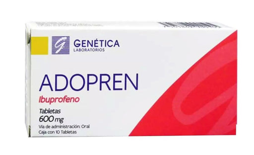 Adopren 600Mg Con 10 Tabletas (Ibuprofeno)