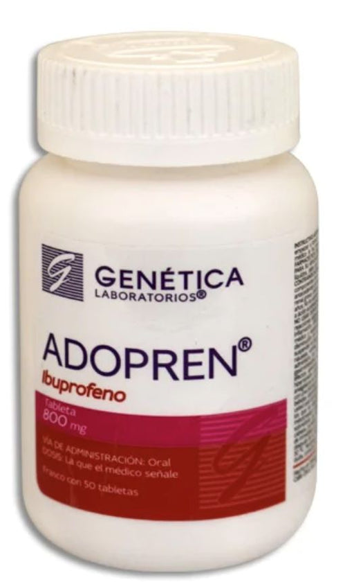 Adopren 800Mg Con 50 Tabletas (Ibuprofeno)