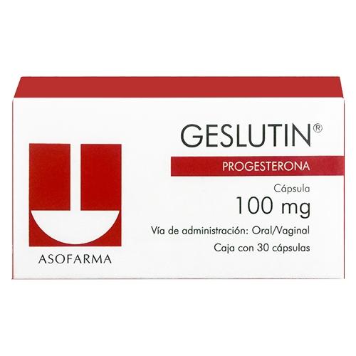 Geslutin 100Mg Con 30 Capsulas (Progesterona)