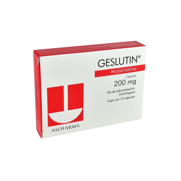 Geslutin 200Mg Con 15 Capsulas (Progesterona)