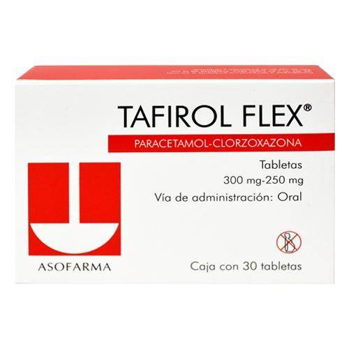Tafirol Flex 300Mg/250Mg Con 30 Tabletas (Paracetamol/Clorzoxazona) - WeCare Pharma