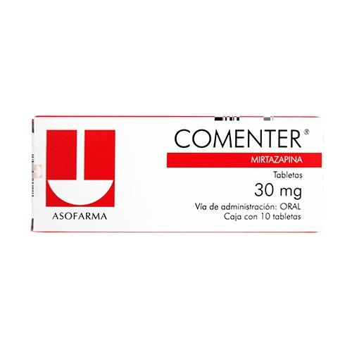 Comenter 30Mg Con 10 Tabletas (Mirtazapina)