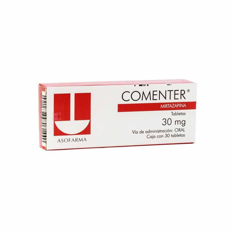 Comenter 30Mg Con 30 Tabletas (Mirtazapina)