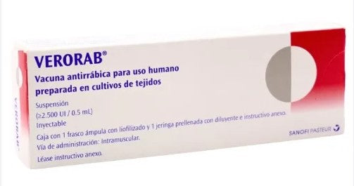 Verorab Frasco 2500Unid/0.5Ml Con 1 Ampulas (Vac Antirrabica Uso Humano)