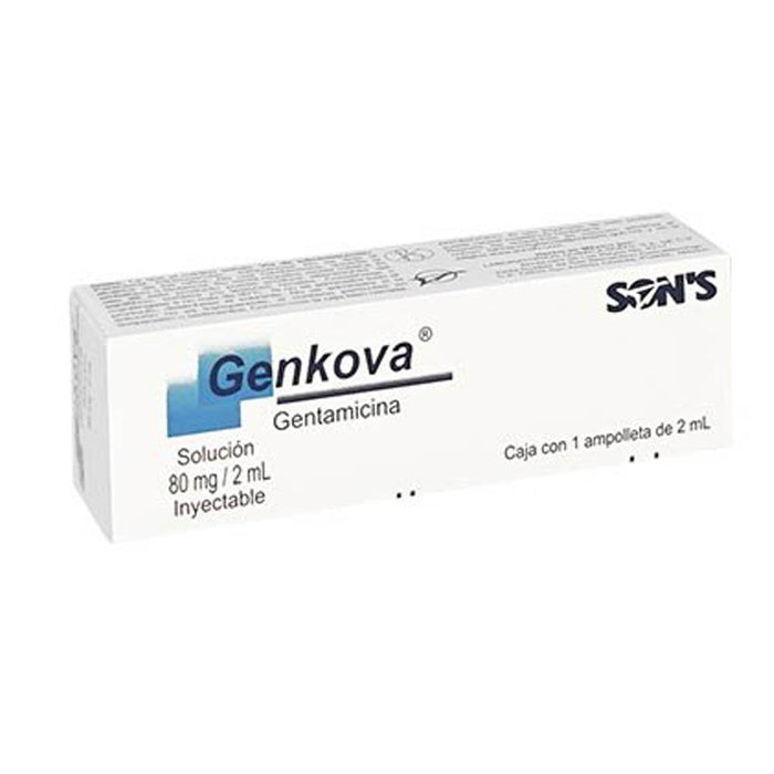 Genkova 80Mg 2Ml Con 1 Ampulas (Gentamicina) - WeCare Pharma