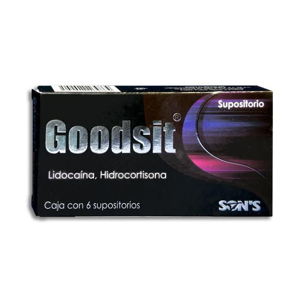 Goodsit Supositorio 60Mg/5Mg Con 6 (Lidocaina/Hidrocortisona)