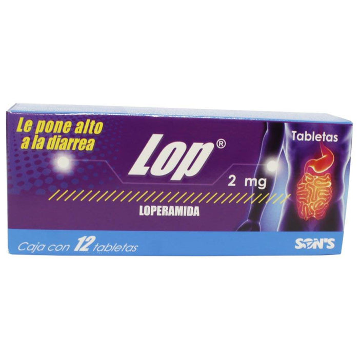 Lop 2Mg Con 12 Tabletas (Loperamina) - WeCare Pharma