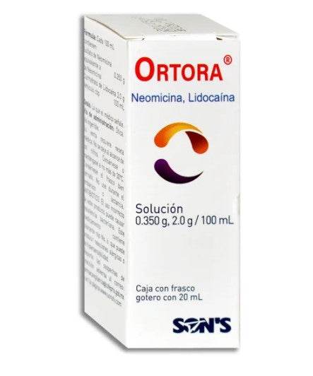 Ortora Solución Otica 350Mg/2G/100Ml 20Ml (Lidocaina/Neomicina) - WeCare Pharma