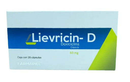 Lievricin-D 50Mg Con 28 Capsulas (Doxiciclina)