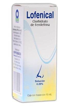 Lofenical Solución Nasal 0.25% 15Ml. (Fenilefrina) - WeCare Pharma