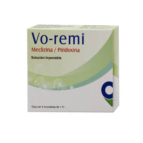 Vo-Remi 25/50Mg Con 5 Ampulas (Meclizina/Piridoxina) - WeCare Pharma