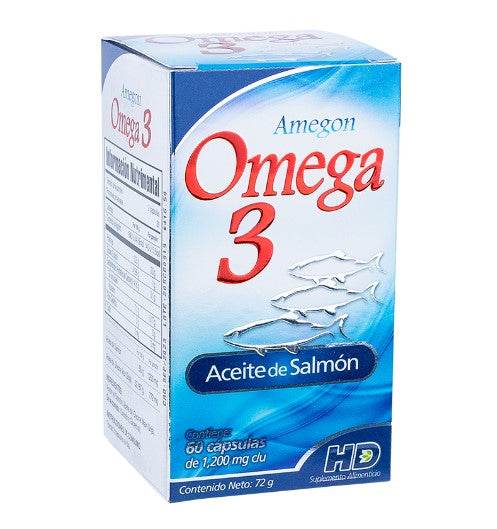 Omega 3/6/9 1200Mg Con 60 Amegon Capsulas - WeCare Pharma
