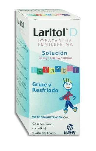 Laritol D Jarabe Inf 50Mg/100Ml 60Ml (Loratadina/Fenilefrina) - WeCare Pharma