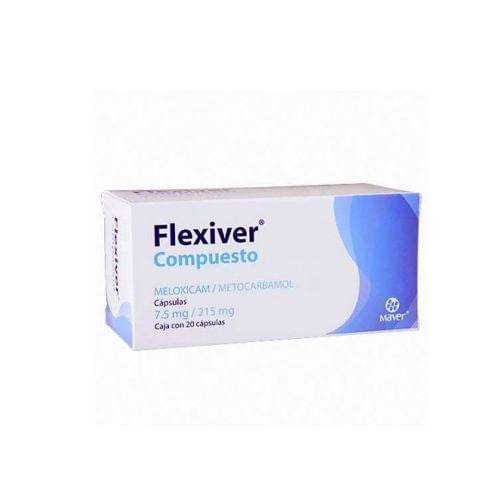 Flexiver Compuesto 7.5Mg/215Mg Con 20 Capsulas (Meloxicam/Metocarbamol) - WeCare Pharma