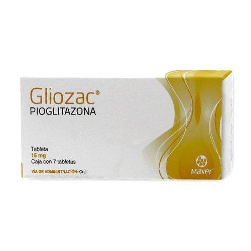 Gliozac 15Mg Con 7 Tabletas (Pioglitazona) - WeCare Pharma