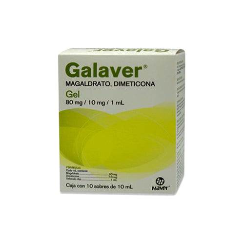 Galaver Sobre Gel 80/10Mg Con 10 (Magaldrato/Dimeticona) - WeCare Pharma