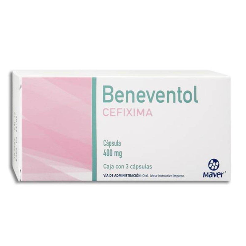 Beneventol 400Mg Con 3 Capsulas (Cefixima) - WeCare Pharma