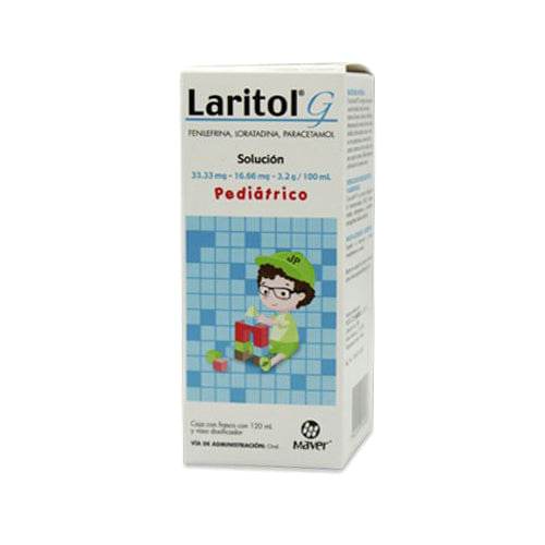 Laritol G Jarabe 33.33Mg/16.66Mg 120Ml (Loratadina/Fenilefrina/Paracetamol) - WeCare Pharma