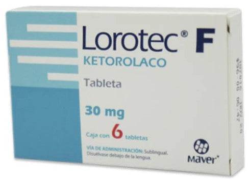 Lorotec Sl 30Mg Con 6 Tabletas (Ketorolaco) - WeCare Pharma