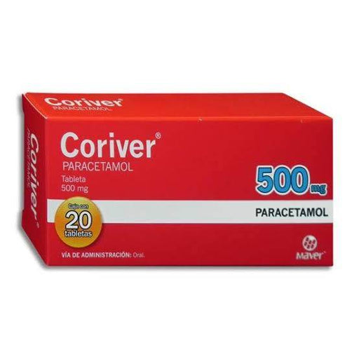 Coriver 500Mg Con 20 Tabletas (Paracetamol) - WeCare Pharma