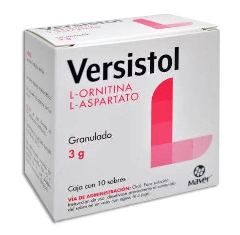 Versitol Sobres Granulado 3G Con 10 (L-Ornitina/L-Aspartato) - WeCare Pharma