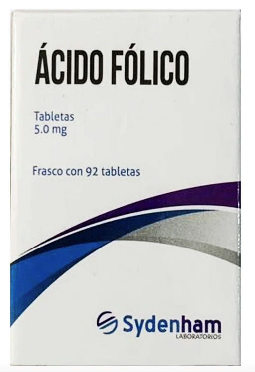 Acido Folico 5Mg Con 92 Sydenham Tabletas