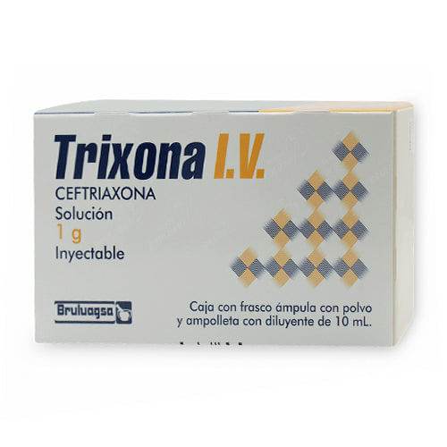 Trixona (Ceftriaxona) Frasco Con Ampolletasolletasolletasolletas 1G/10Ml Con 1 - WeCare Pharma