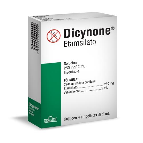 Dicynone 250Mg/2Ml Con 4 Ampulas (Etamsilato)