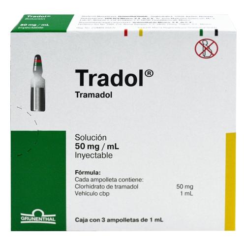 Tradol 50Mg/Ml Con 3 Ampulas (Tramadol)