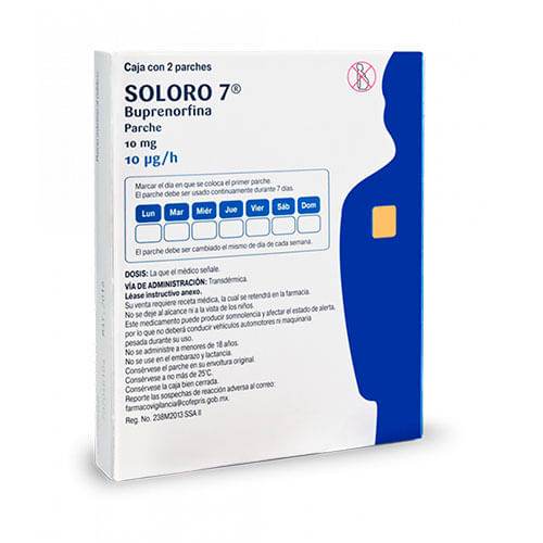 Soloro 7 (Buprenorfina) Parche 10Mg Con 2 — WeCare Pharma
