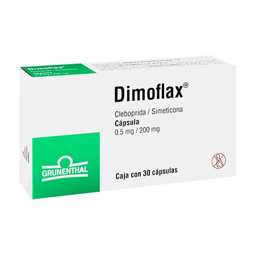 Dimoflax 0.5Mg/200Mg Con 30 Capsulas (Cleboprida/Simeticona)