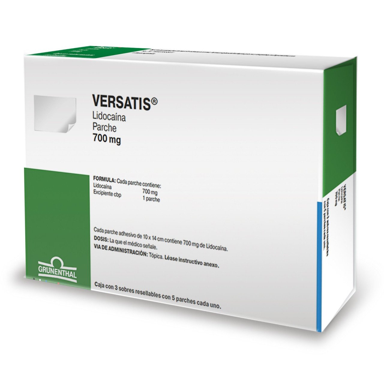 Versatis Parche 700Mg Con 5 (Lidocaina)