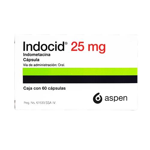 Indocid 25Mg Con 60 Capsulas (Indometacina)