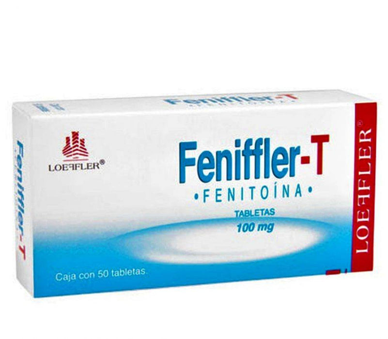 Feniffler-T 100Mg Con 50 Tabletas (Fenitoina Sodica) - WeCare Pharma