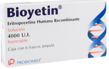 Bioyetin Frasco 4000 Unid/Ml Con 6 Ampulas (Eritropoyetina Alfa)